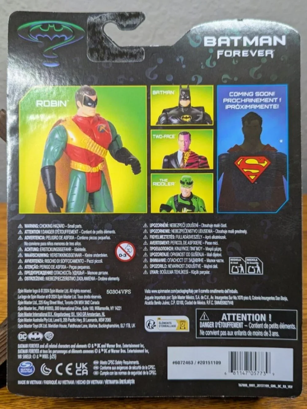 Batman Forever DC Retro Collection Figures '24 Batman Robin Riddler Two Face